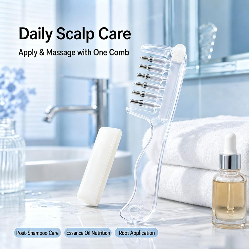 Hair Care - Sisir dengan Aplikator Cairan untuk Meratakan