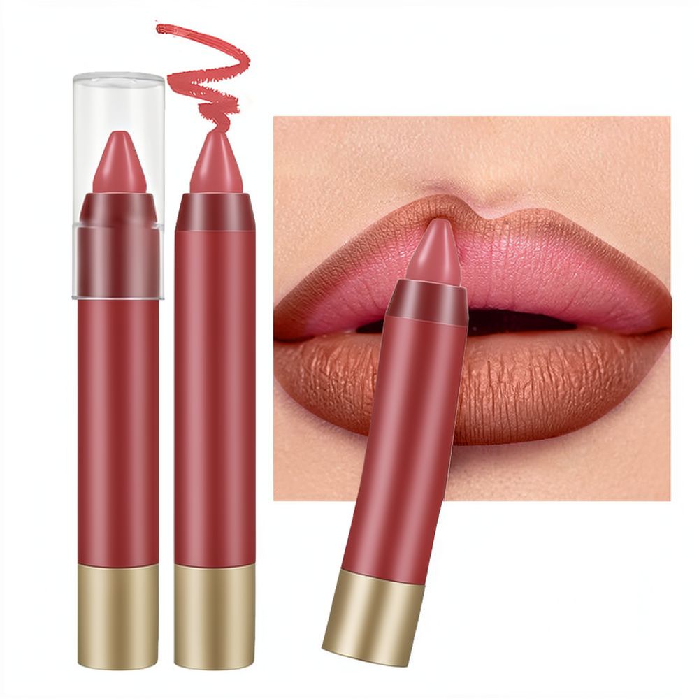 Matte Velvet Lip Tint Long Lasting - Lipstik Matte Warna Cokelat dengan Tekstur