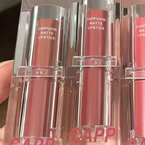 Matte Velvet Lip Tint Long Lasting - Lipstik Akrilik Transparan 6 Warna Lip