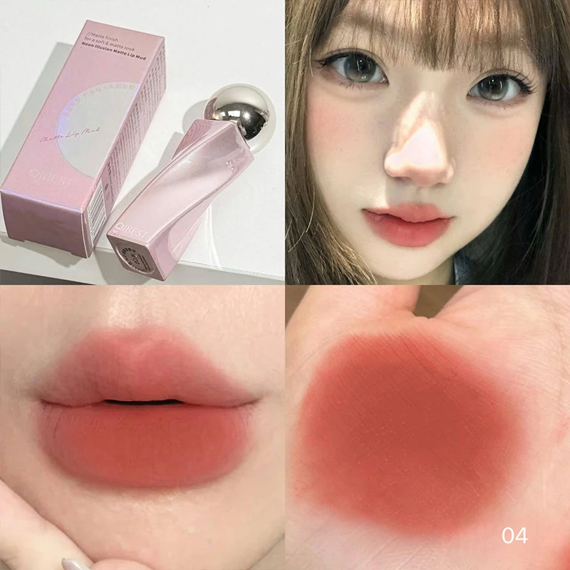 QIBEST Matte Velvet Lip Gloss  - Matte Velvet Lip Tint Long Lasting ulasan dan harga