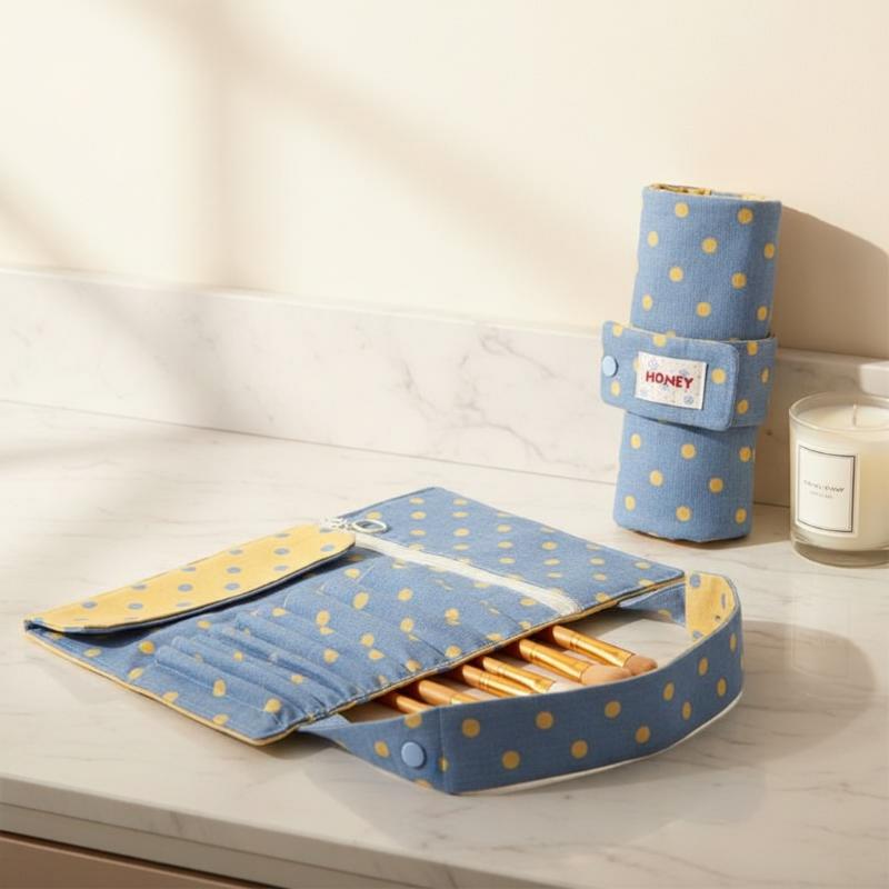 Kotak Pensil Motif Polkadot Kl - Makeup ulasan dan harga