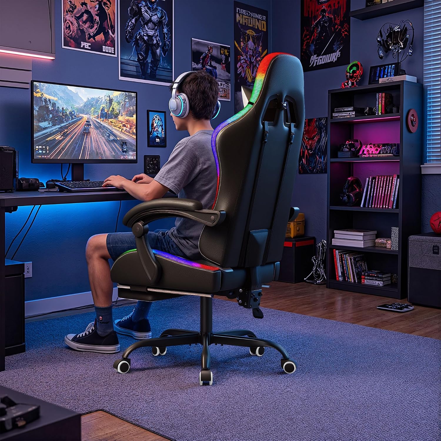 Kursi Gaming Homall, Kursi PC  - Massage ulasan dan harga