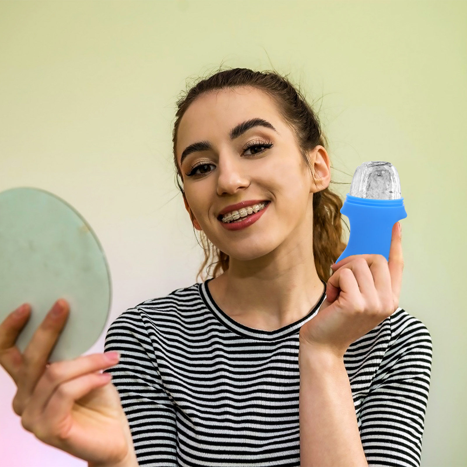 Alat Pijat Wajah Berbentuk Sil - Face Ice Roller Puffiness ulasan dan harga